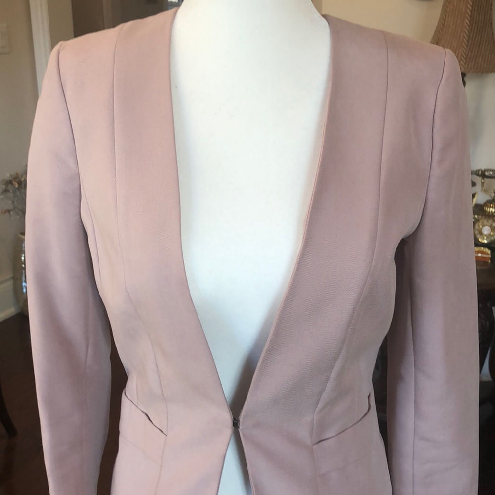 H&M Blush Pink Fitted Blazer